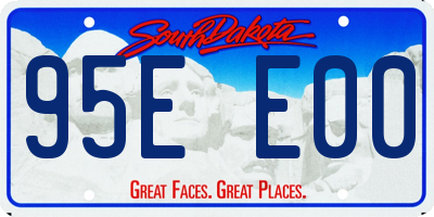 SD license plate 95EE00