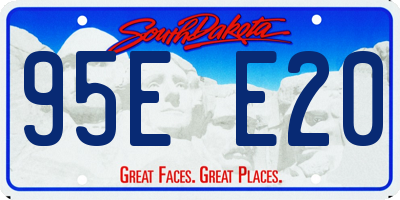 SD license plate 95EE20