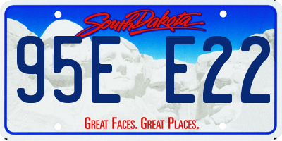 SD license plate 95EE22