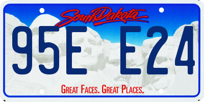 SD license plate 95EE24