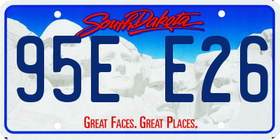 SD license plate 95EE26