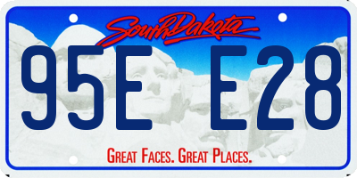 SD license plate 95EE28