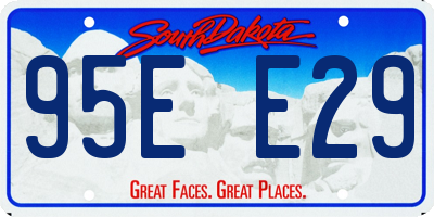 SD license plate 95EE29
