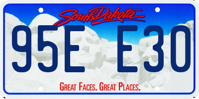SD license plate 95EE30