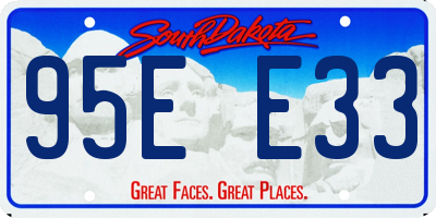 SD license plate 95EE33