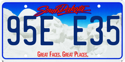 SD license plate 95EE35