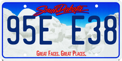 SD license plate 95EE38