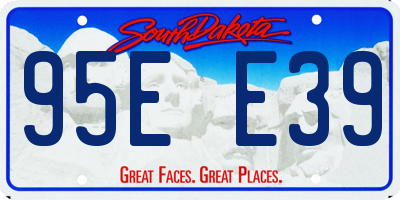 SD license plate 95EE39