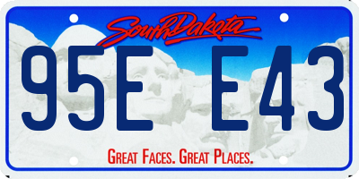 SD license plate 95EE43