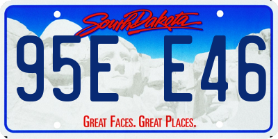 SD license plate 95EE46