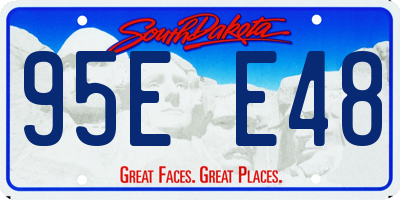 SD license plate 95EE48