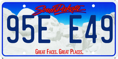 SD license plate 95EE49