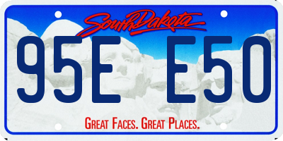 SD license plate 95EE50