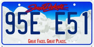 SD license plate 95EE51