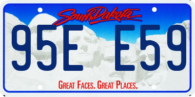 SD license plate 95EE59