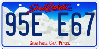 SD license plate 95EE67