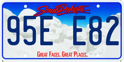 SD license plate 95EE82