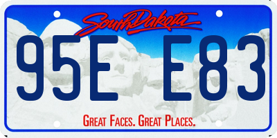 SD license plate 95EE83