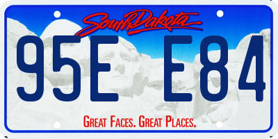 SD license plate 95EE84