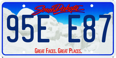SD license plate 95EE87