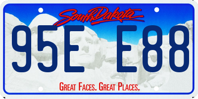 SD license plate 95EE88