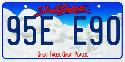 SD license plate 95EE90