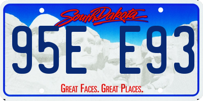 SD license plate 95EE93