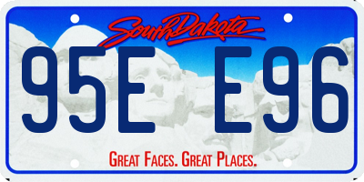 SD license plate 95EE96