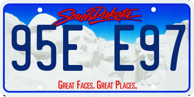 SD license plate 95EE97