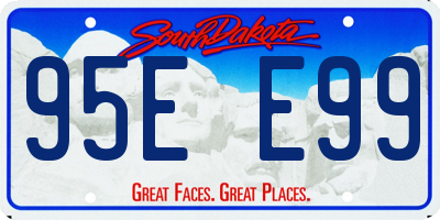 SD license plate 95EE99
