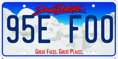 SD license plate 95EF00