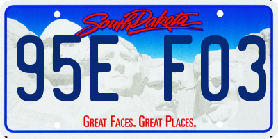 SD license plate 95EF03