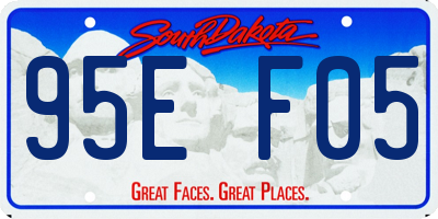 SD license plate 95EF05