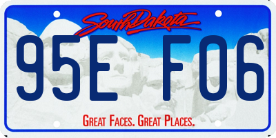 SD license plate 95EF06
