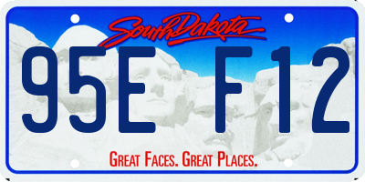 SD license plate 95EF12