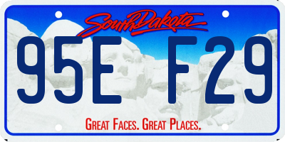 SD license plate 95EF29