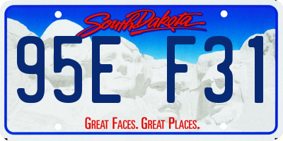 SD license plate 95EF31