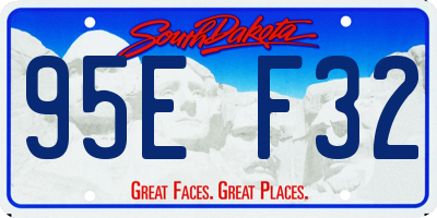 SD license plate 95EF32