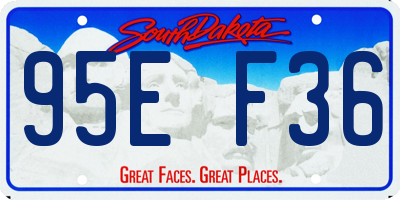 SD license plate 95EF36
