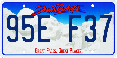 SD license plate 95EF37