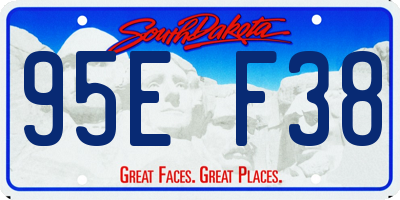 SD license plate 95EF38