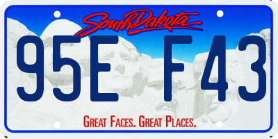 SD license plate 95EF43