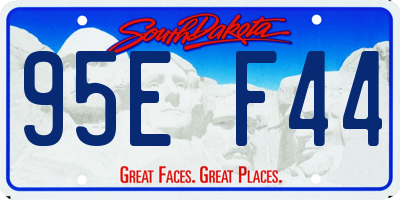SD license plate 95EF44