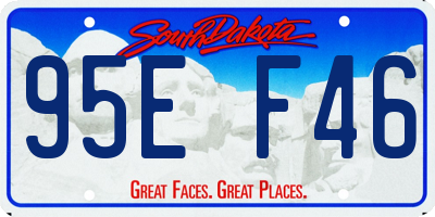 SD license plate 95EF46