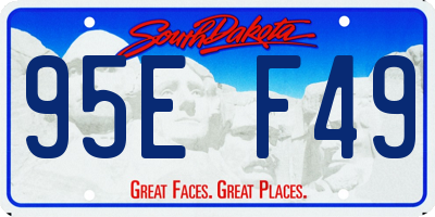 SD license plate 95EF49