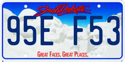 SD license plate 95EF53