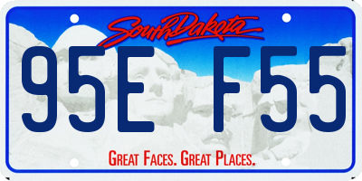 SD license plate 95EF55