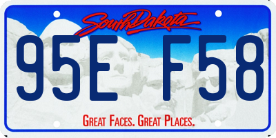 SD license plate 95EF58