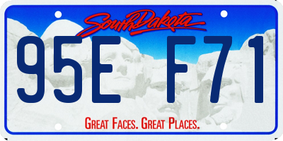SD license plate 95EF71