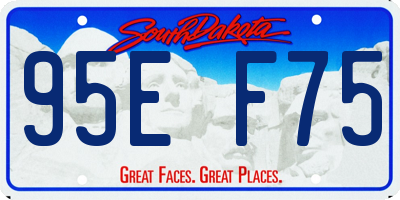 SD license plate 95EF75